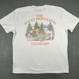 Hollister‎ Rocky Mountains Colorado Graphic Tee Relaxed Fit XL